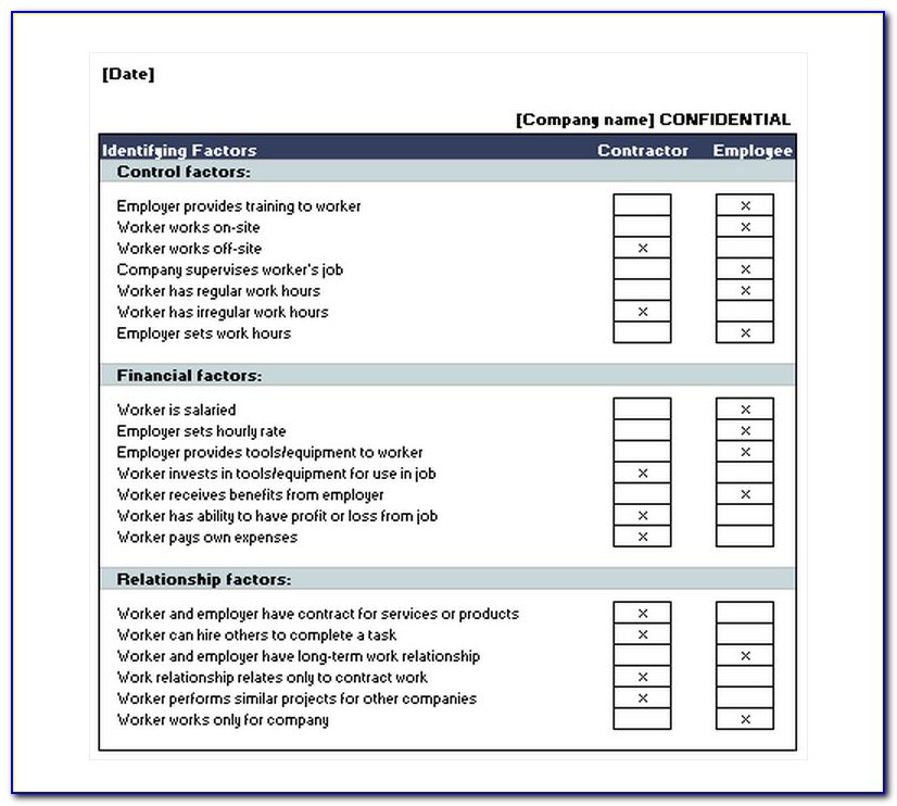 General Contractor Checklist Template
