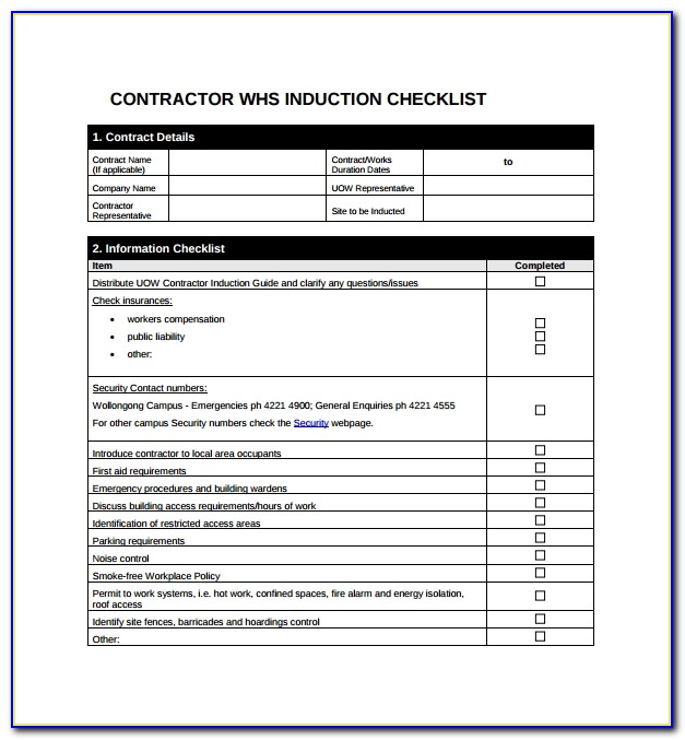 General Contractor Contract Template Pdf