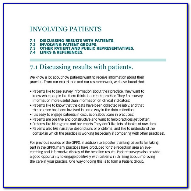 Gp Patient Survey Examples