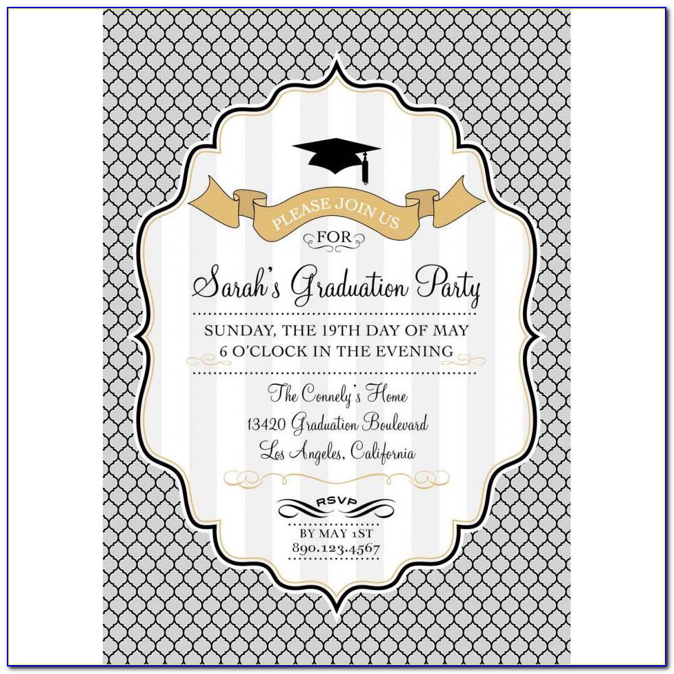 Graduation Party Invitation Templates Free Download