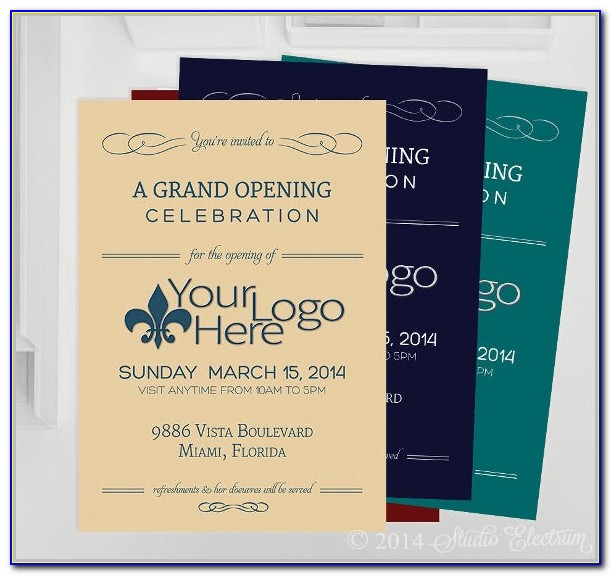 Grand Opening Invitation Cards