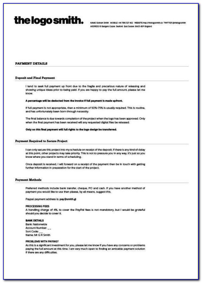 Graphic Design Freelance Contract Template