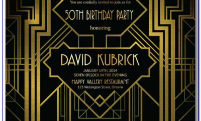Great Gatsby Invitation Template Download