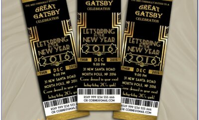 Great Gatsby Invitation Template Pdf