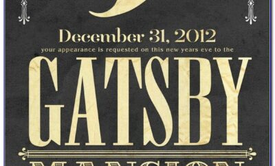 Great Gatsby Invite Template Free