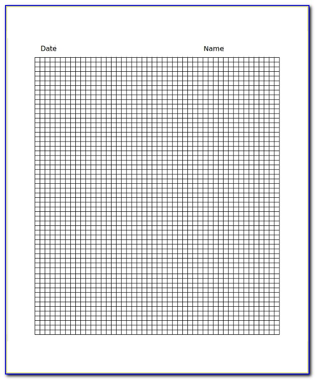 Grid Paper Template For Excel