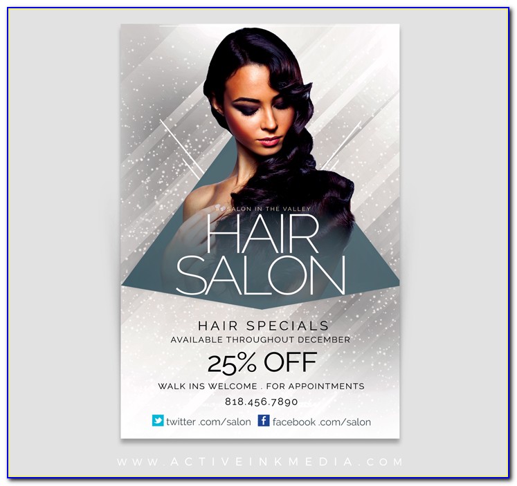 Hair Salon Sale Flyer Template
