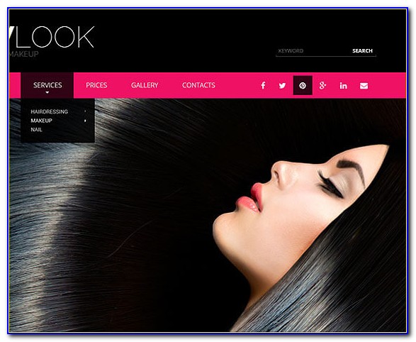 Hair Salon Website Templates Free Download