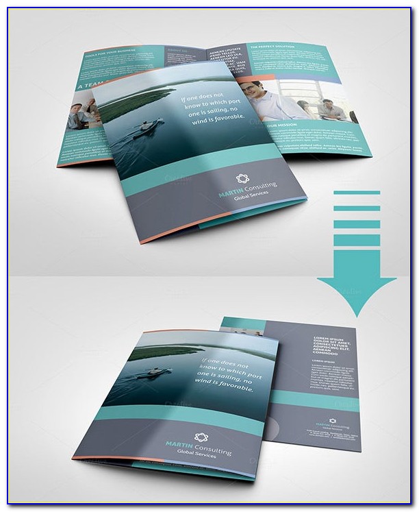 Half Fold Brochure Template For Pages