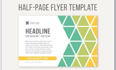 Half Page Flyer Template Illustrator