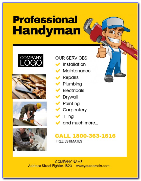 Handyman Business Flyer Templates
