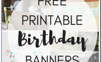 Happy Birthday Banner Templates Free Download
