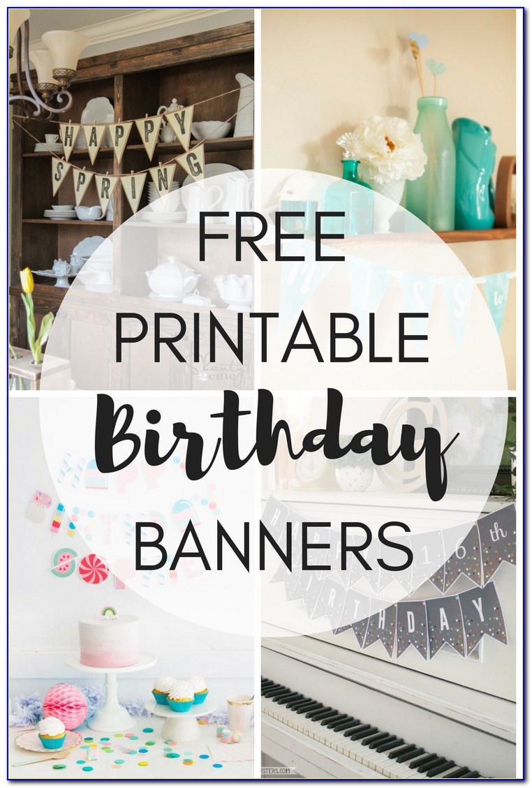 Happy Birthday Banner Templates Free Download