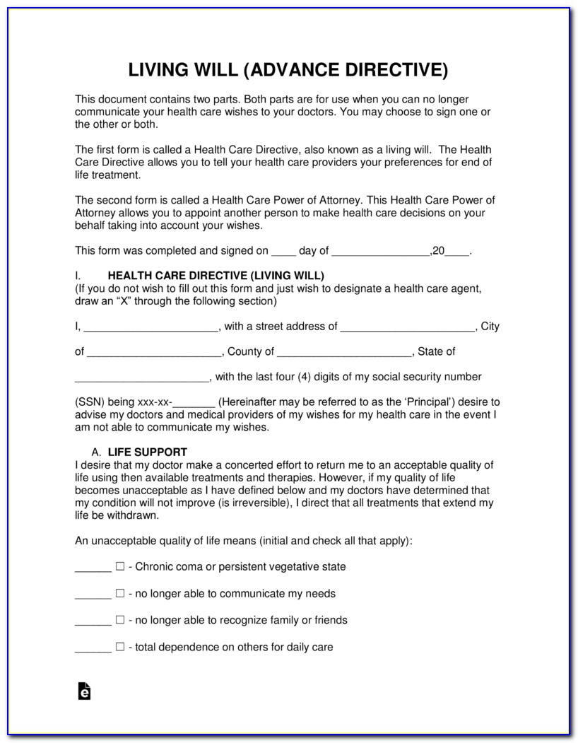 Health Care Directive Form Mn