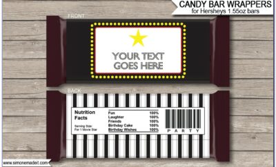 Hershey Bar Labels Template