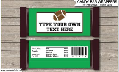 Hershey Candy Bar Wrapper Template For Mac