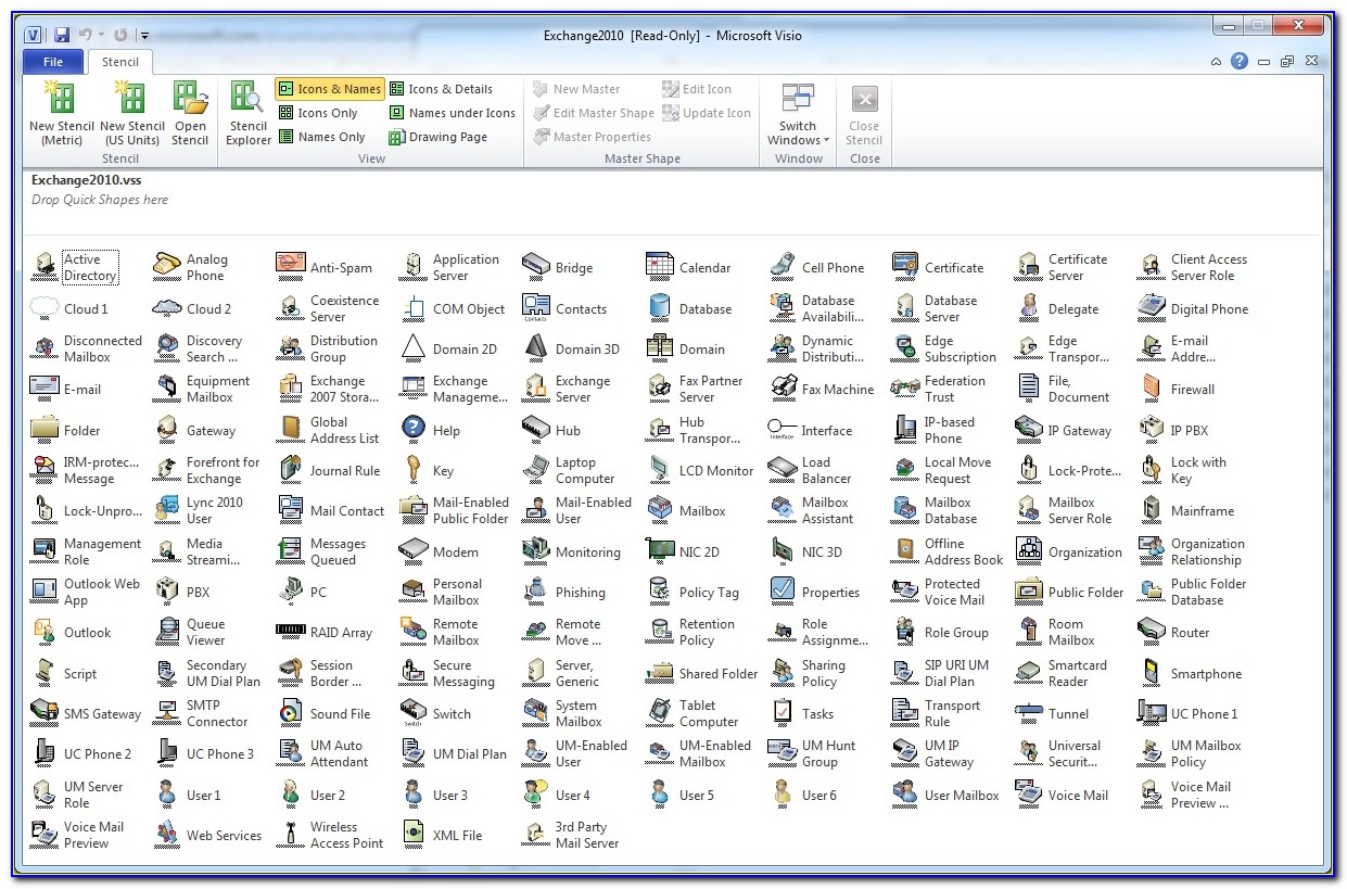 Microsoft Visio 2010 Shapes