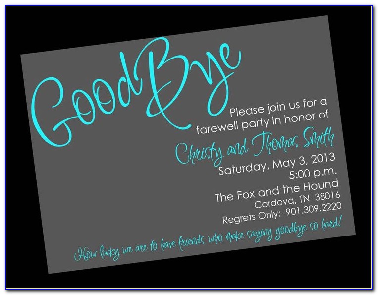 Military Going Away Party Invitation Templates