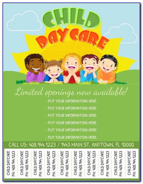 Daycare Center Flyer Templates Free