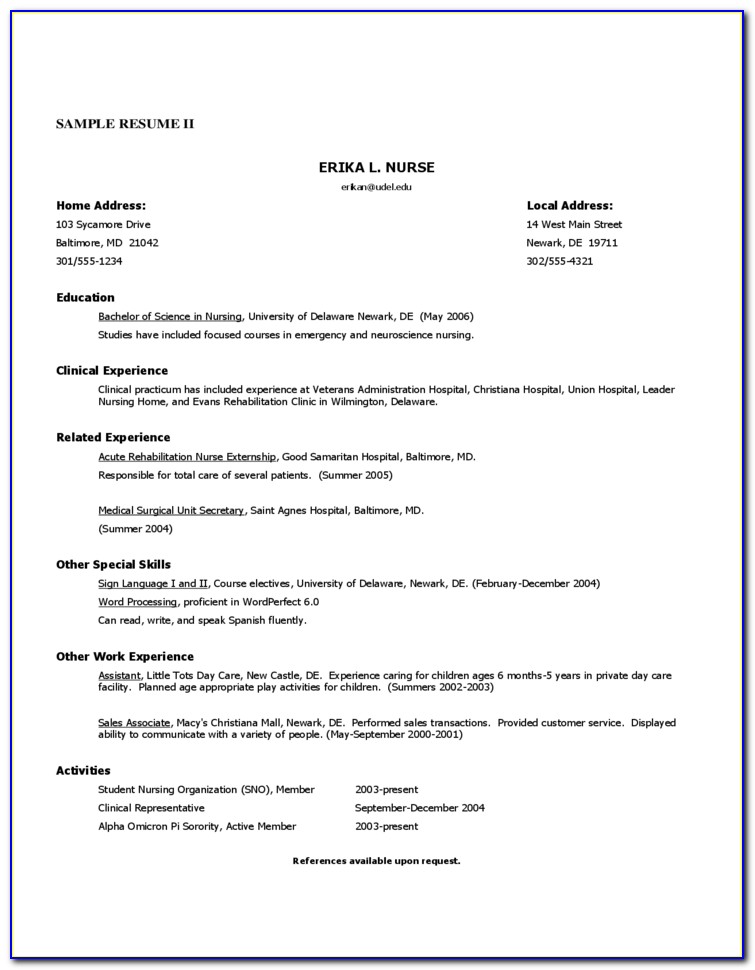 Download Free Resume Template For Microsoft Word