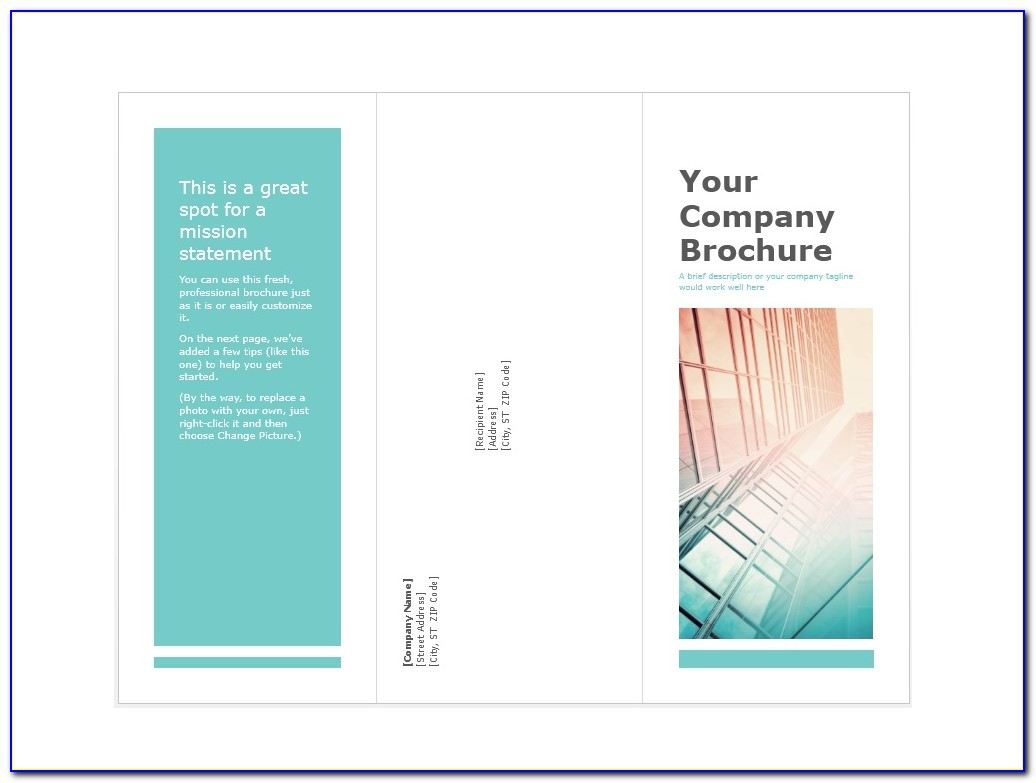 Downloadable Brochure Templates For Word