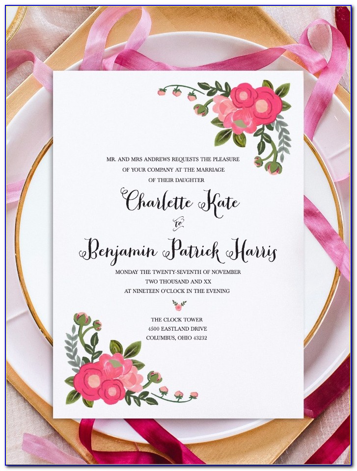 Engagement Invitation Ppt Templates Free Download
