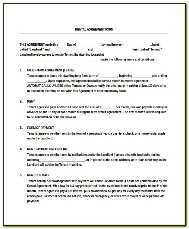 Free Basic Lodger Agreement Template