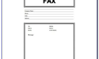 Free Blank Fax Cover Sheet Template
