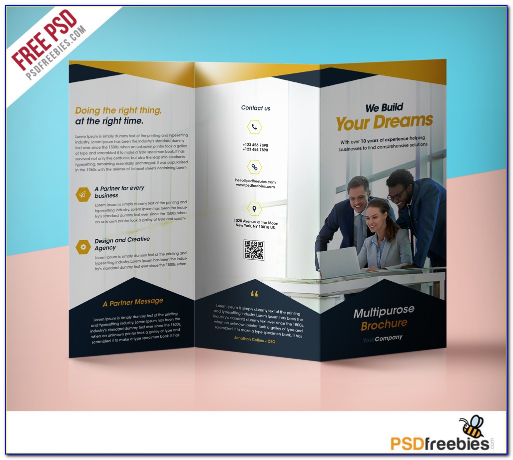 Free Business Brochure Template Indesign