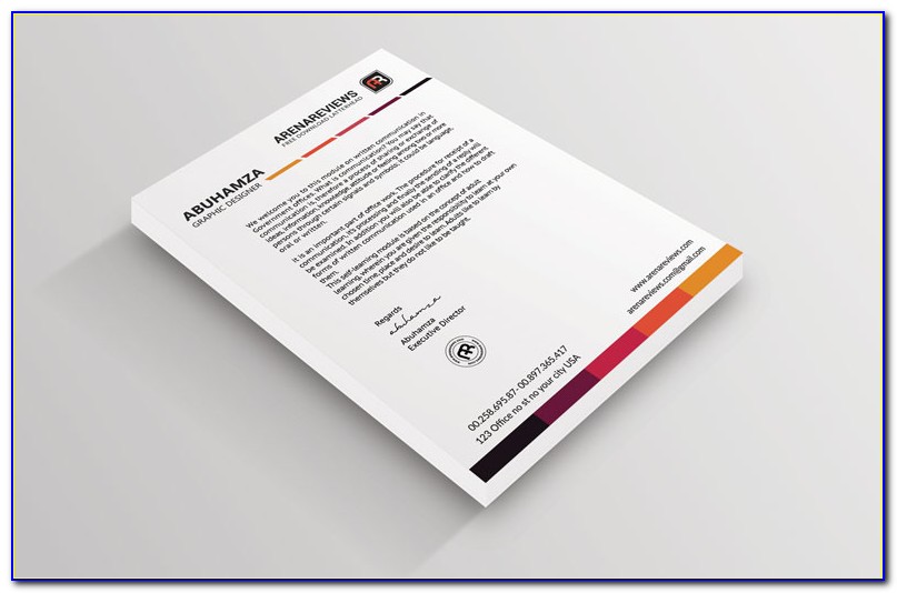 Free Business Letterhead Stationery Templates