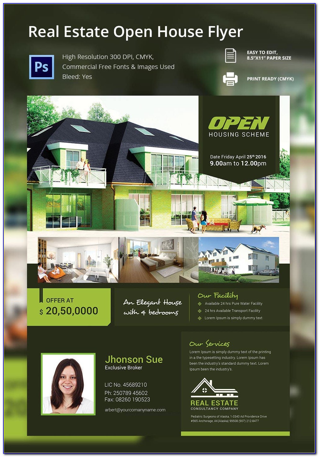 Free Business Open House Flyer Template