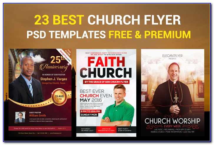 Free Church Flyer Templates Psd