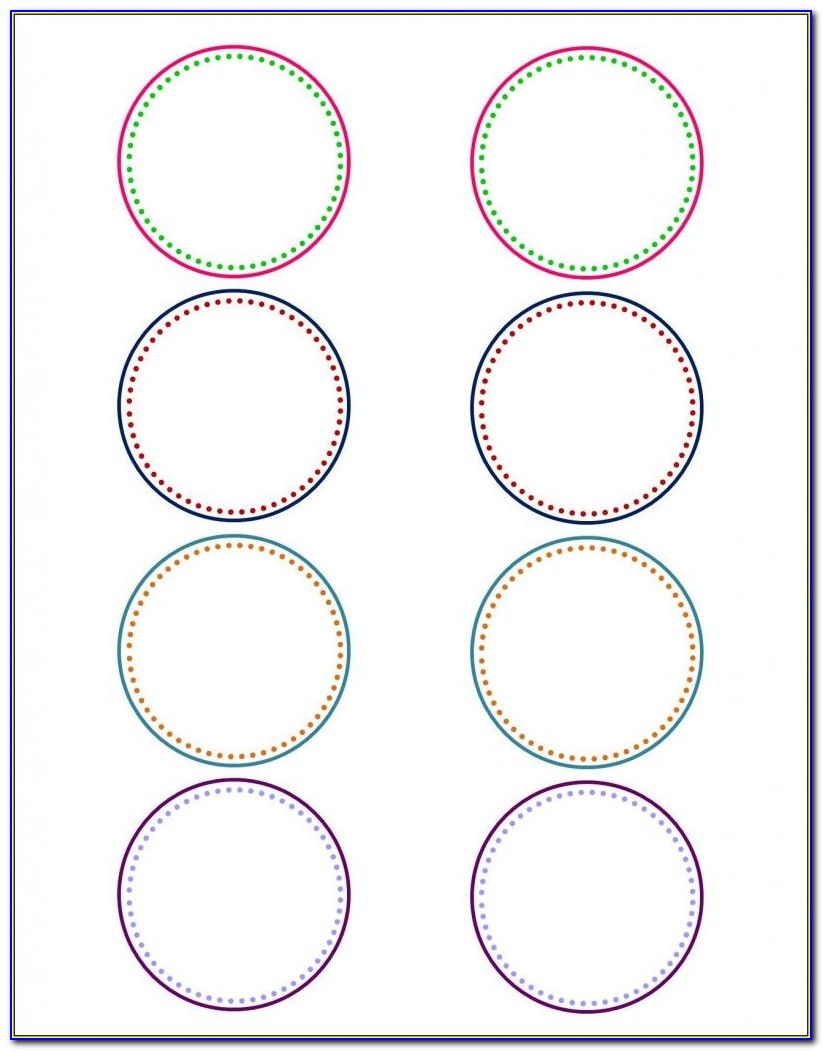 Free Circle Label Template For Word