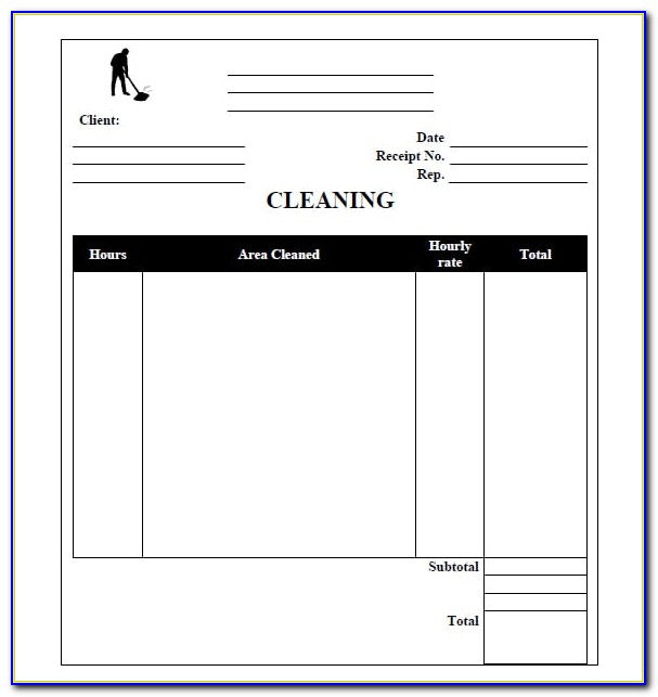 office cleaning invoice template