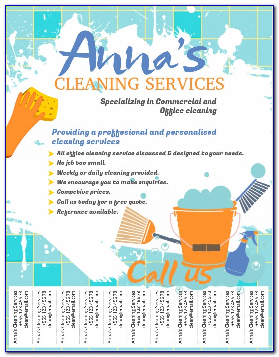 Free Cleaning Service Flyer Templates