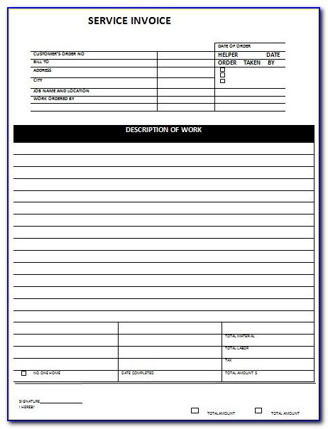 Free Cleaning Service Invoice Templates