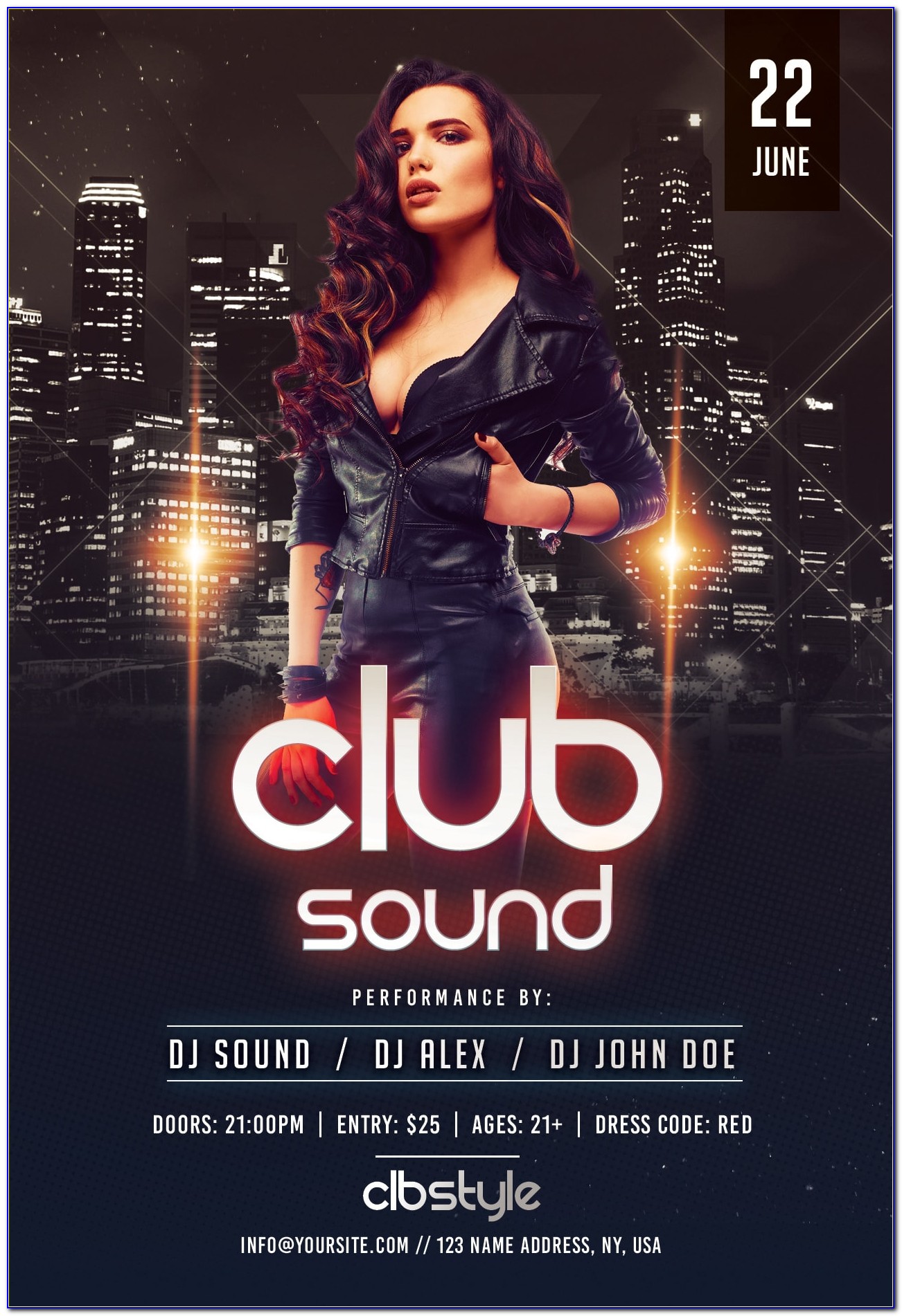 Free Club Flyer Templates Psd Download