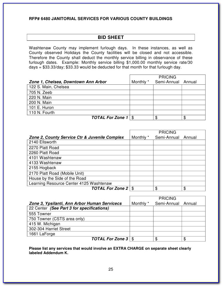 Free Commercial Cleaning Service Contract Template