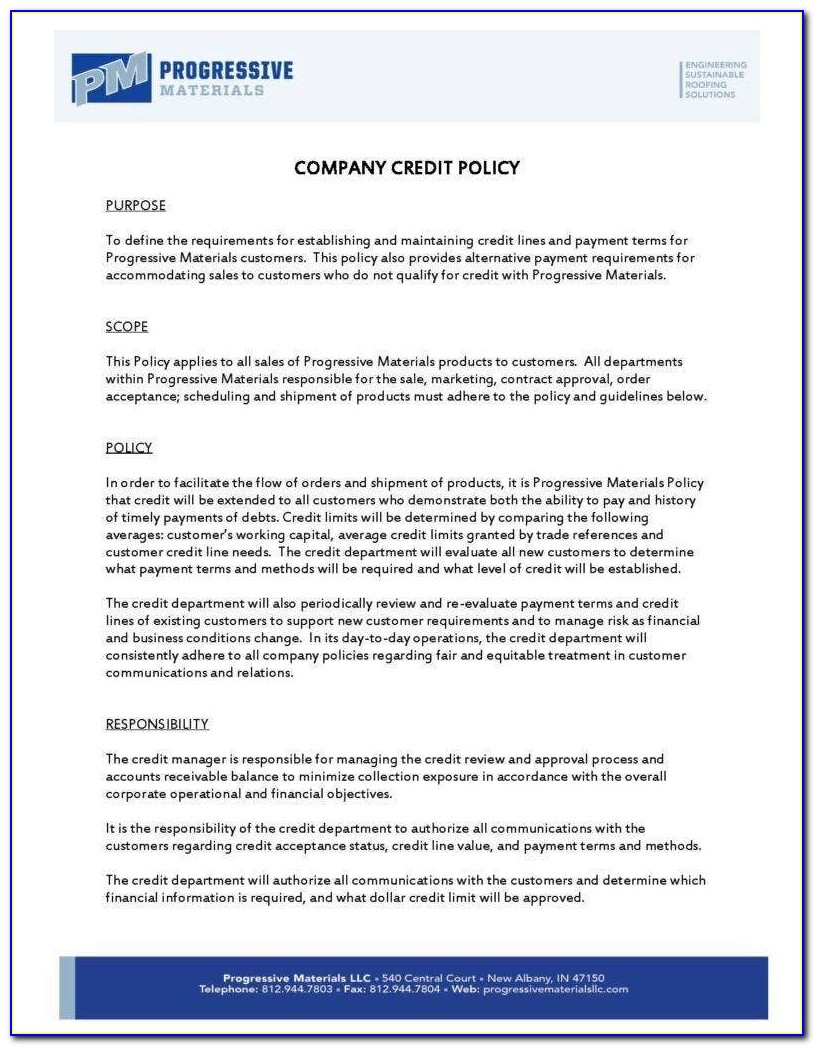 Free Company Policies And Procedures Template South Africa