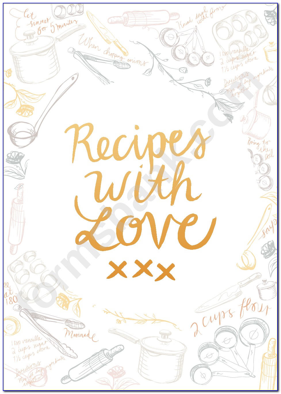 Free Cookbook Templates For Microsoft Word