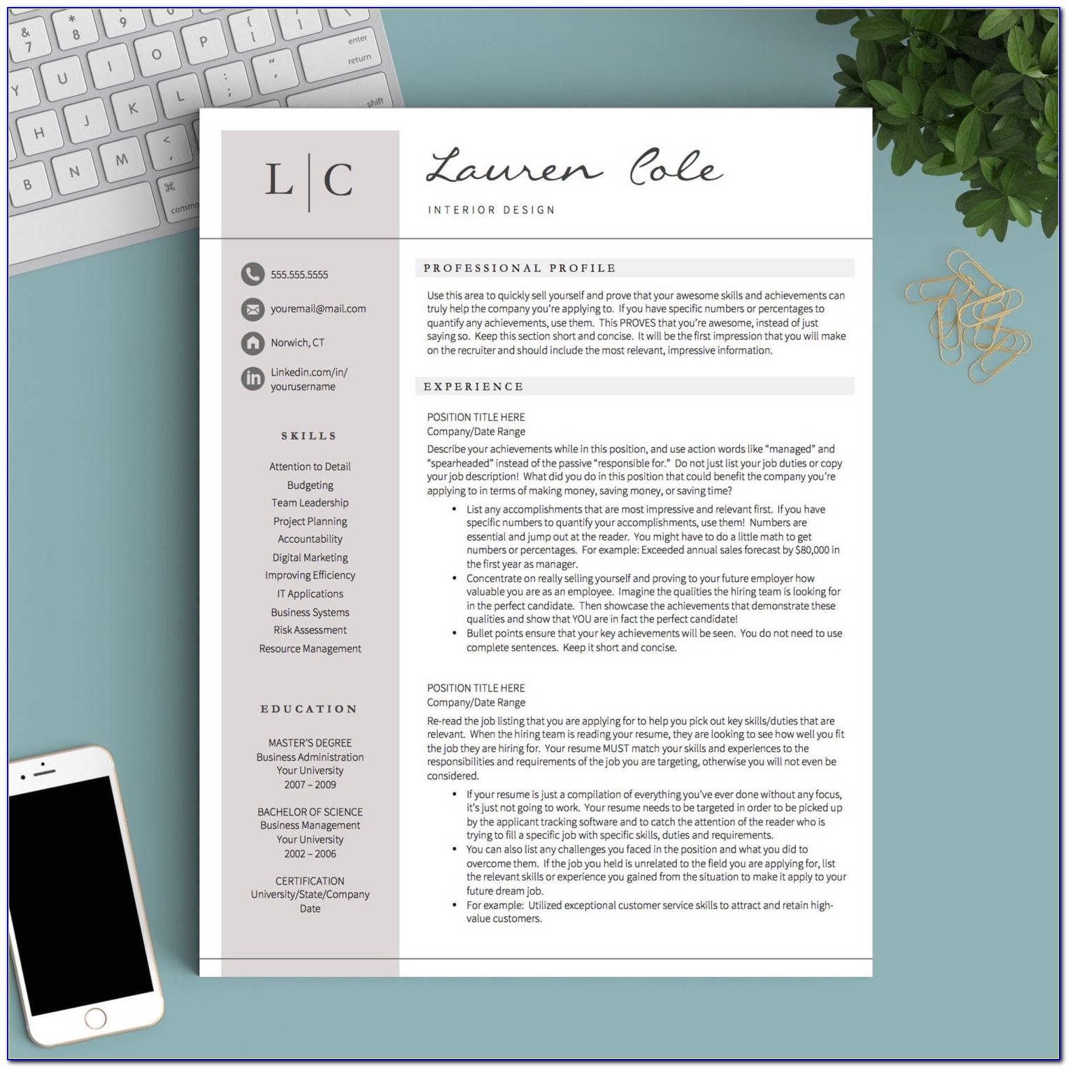 Free Creative Resume Templates Free Download For Microsoft Word
