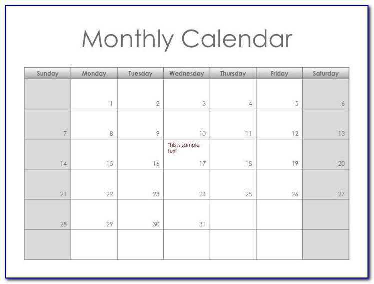 Free Customized Printable Calendar Templates