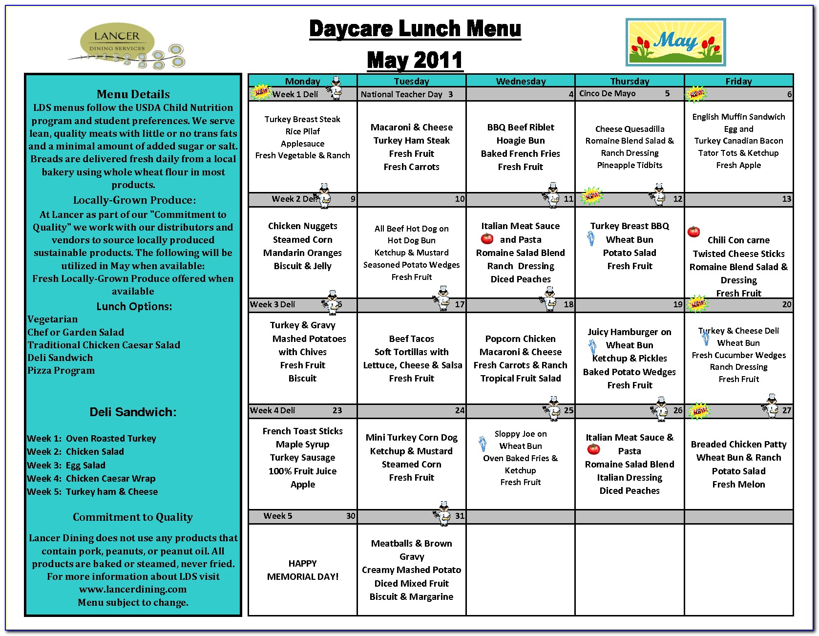 Free Daycare Monthly Newsletter Template
