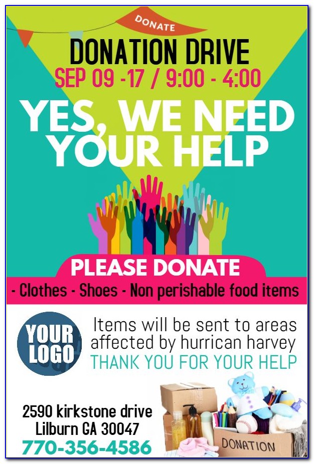 Free Donation Flyer Templates