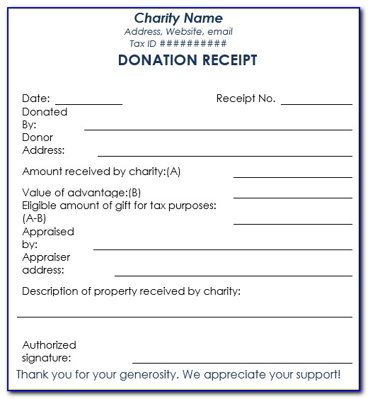 Free Donation Tracker Template
