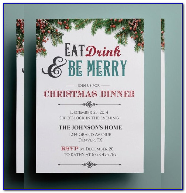 Free Download Christmas Party Flyer Templates