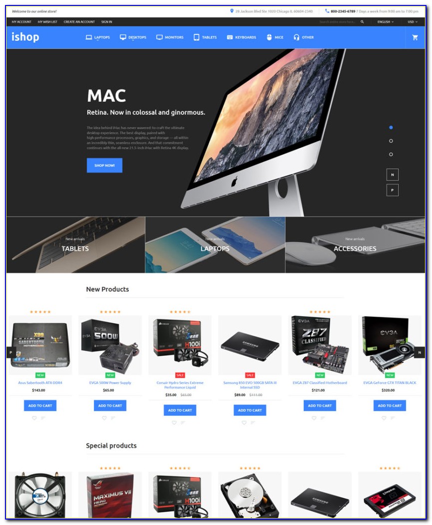 Free Download Magento Ecommerce Templates