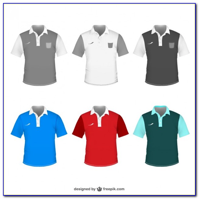 Free Download Red Polo Shirt Template
