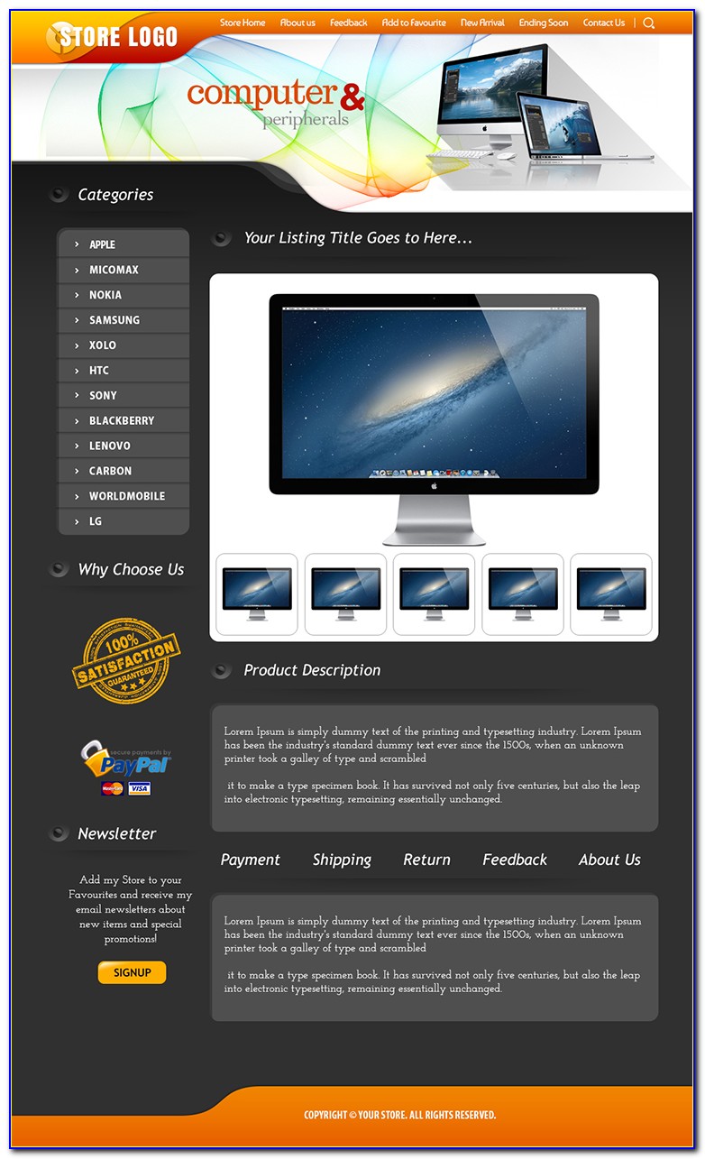 Free Ebay Storefront Design Templates