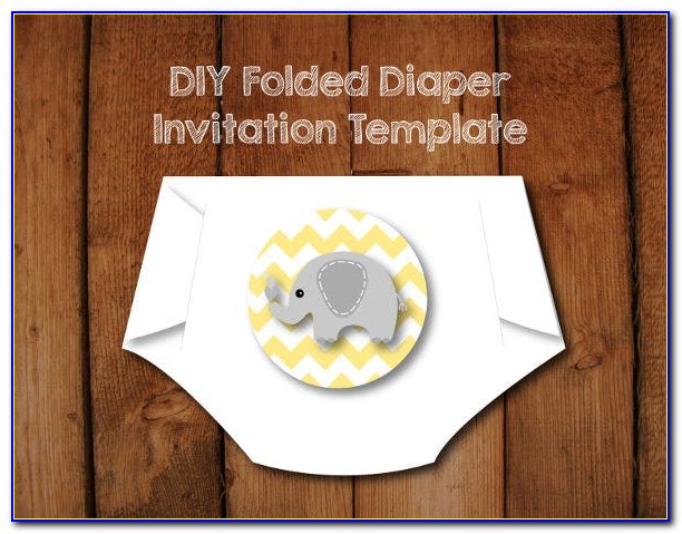 Free Editable Diaper Party Invitation Templates